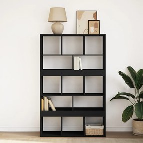 vidaXL Βιβλιοθήκη Μαύρη 100x33x156,5 εκ. από Επεξεργασμένο Ξύλο