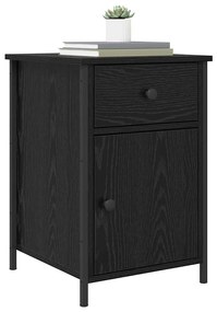 vidaXL Κομοδίνο Μαύρη δρυς 40 x 42 x 60 εκ. Επεξεργασμένο ξύλο
