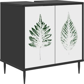vidaXL Ντουλάπι Μπάνιου HANAU Μαύρη Δρυς 60 x 40 x 61 εκ
