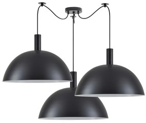 SE21-BL-4-BL3-MS50 ADEPT TUBE Black Metal Shade Pendant+