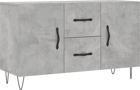 vidaXL Ντουλάπι Γκρι Σκυροδέματος 100 x 36 x 60 εκ. Επεξεργασμένο Ξύλο