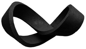 Διακοσμητικό Επιτραπέζιο Κόμπος Lacing 031105 30x17x17cm Black Πολυρεσίνη