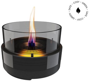 Επιτραπέζια Εστία Φωτιάς Rosie 18 Tenderflame με διάρκεια καύσης 3 - 4 ώρες, χωρητικότητα δεξαμενής 250ml και διαστάσεις 19.7x13.8cm - Black