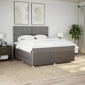 ΚΡΕΒΑΤΙ BOXSPRING ΜΕ ΣΤΡΩΜΑ TAUPE 200X200 ΕΚ. ΥΦΑΣΜΑΤΙΝΟ 3294460