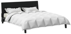 vidaXL Κουβέρτα 2 σε 1 Λευκό 240 x 260 εκ. Φτερό