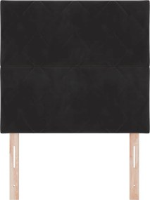 vidaXL Κεφαλάρι Μαύρο 90 cm Βελούδο
