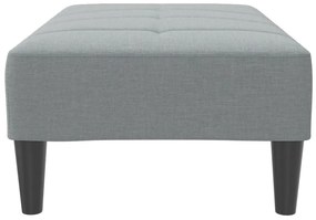 vidaXL Υποπόδιο Ανοιχτό Γκρι 77x55x31 εκ. Υφασμάτινο