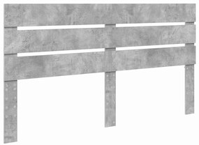 vidaXL Κεφαλάρι Σκυρόδεμα Γκρι 160 cm Επεξεργασμένο ξύλο