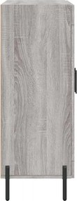 vidaXL Ντουλάπι Γκρι Sonoma 69,5 x 34 x 90 εκ. από Επεξεργασμένο Ξύλο