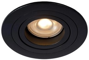 Φωτιστικό Χωνευτό Lucide 22954-01-30 TUBE Μαύρο Ματ (Black Mat)