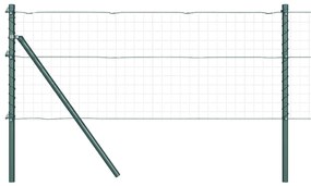 vidaXL Στύλος Περιφράξεων 26 pcs Πράσινο 3.2 x 3.2 x 80 εκ Ατσάλι