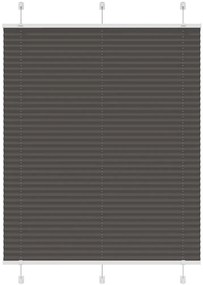 vidaXL Πλισέ περσίδα Μαύρο 105x150 cm Πλάτος υφάσματος 104,4 cm