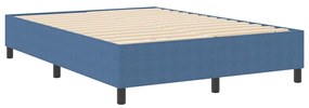 vidaXL Κρεβάτι με ελατήρια Μπλε 140 x 200 cm Βελούδο