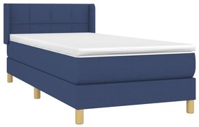 ΚΡΕΒΑΤΙ BOXSPRING ΜΕ ΣΤΡΩΜΑ ΜΠΛΕ 90X190 ΕΚ.ΥΦΑΣΜΑΤΙΝΟ 3130239