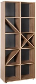 ΡΑΦΙΕΡΑ ΜΕ ΔΕΚΑ ΡΑΦΙΑ 75x30x188 εκ SONOMA