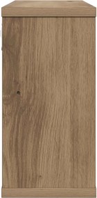 vidaXL Κρεμαστά ράφια Artisan Δρυς 80 x 15 x 30 εκ Επεξεργασμένο Ξύλο