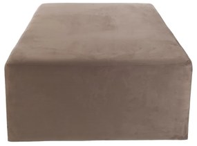 Artekko Zebra Βελούδινο Καφέ Σκαμπό (100x100x53)cm