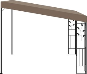vidaXL Κιόσκι Επιτοίχιο Taupe 3 x 3 x 2,5 μ.