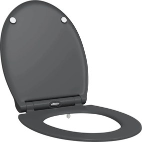 vidaXL Λεκάνη Ανθρακί 47 x 37,5 x 3,8 εκ Δυροπλάστ