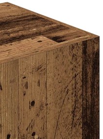 vidaXL Ντουλάπα Παλιό Ξύλο 80 x 52 x 180 εκ. από Μοριοσανίδα