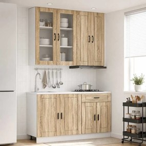 vidaXL Μονάδα κουζίνας PORTO 4 pcs Sonoma Δρυς Επεξεργασμένο Ξύλο