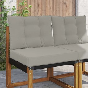 vidaXL Μαξιλάρι Καναπέ Εξωτερικού Χώρου 2 pcs Γκρι Πολυεστέρας