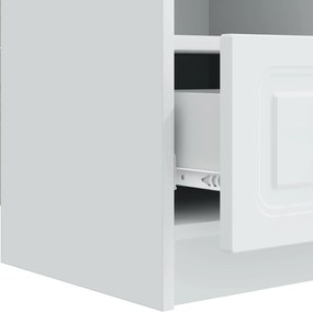 vidaXL Ντουλάπι TV Λευκό 102 x 34,5 x 47 εκ Επεξεργασμένο Ξύλο