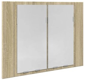 vidaXL Καθρέφτης Ντουλάπι Sonoma Δρυς 60x12x45 εκ. Επεξ. Ξύλο