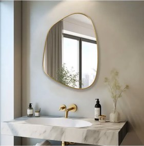 Stewehome Ασύμμετρος καθρέφτης τοίχου από γυαλί 75x55 cm