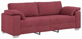 vidaXL Σετ Καναπέ 2 pcs Μπορντό 219 x 77 x 82 εκ ύφασμα