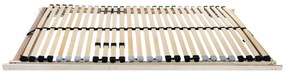 vidaXL Βάση κρεβατιού με λάμες Καστανό 80 x 190 cm Ξύλο και Πλαστικό