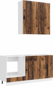 vidaXL Μονάδα κουζίνας KALMAR 5 pcs Παλαιωμένο ξύλο Επεξεργασμένο Ξύλο