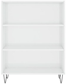 vidaXL Βιβλιοθήκη Γυαλιστερό Λευκό 69,5x32,5x90 εκ. Επεξεργασμένο Ξύλο