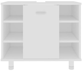 vidaXL Ντουλάπι Νιπτήρα Λευκό 60 x 32 x 53,5 εκ. Επεξ. Ξύλο