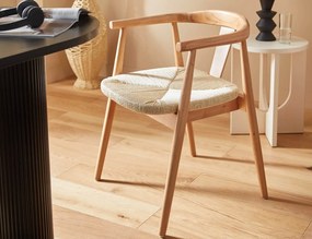 ΚΑΡΈΚΛΕΣ &amp; ΠΟΛΥΘΡΌΝΕΣ ATMOSPHERA YAMATO NAT WOOD DIN ARMCHAIR