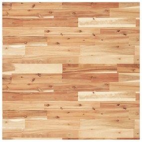 Επιφάνεια Τραπεζιού Τετράγωνη 90x90x2 εκ. Μασίφ Ξύλο Ακακίας - Καφέ