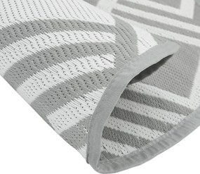 vidaXL Χαλί εξωτερικού χώρου ARAKIL γκρι Ø120 cm PP