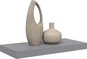 vidaXL Ράφι Τοίχου Γκρι 50x23,5x3,8 εκ. MDF