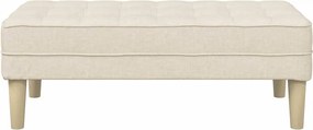 vidaXL παγκάκι με μαξιλάρι Λινό 113 x 57 x 39 εκ. ύφασμα
