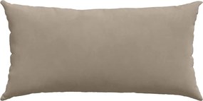 vidaXL Μαξιλάρι Καναπέ 2 pcs Taupe 80 x 40 cm ύφασμα