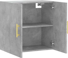 vidaXL Ντουλάπι Τοίχου Γκρι Σκυροδέματος 60x31x60 εκ. Επεξεργ. Ξύλο