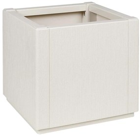 vidaXL Γλάστρα κήπου vitaXL λευκή 36x36x35 εκ PP