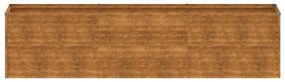 Ζαρντινιέρα 291 x 50 x 69 εκ. από Ατσάλι Σκληρυθέν στον Αέρα - Καφέ