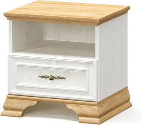Σετ Κρεβατοκάμαρας Jaden με Κρεβάτι oak -λευκό 160x200εκ Σετ 4τεμ