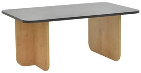 Τραπέζι Beca pakoworld σε oak-μαύρο απόχρωση 100x60x42εκ