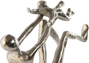 Διακοσμητική Φιγούρα Home ESPRIT Ασημί 25 x 8 x 14 cm (x2)