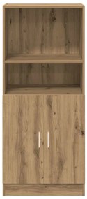 Ντουλάπι Κουζίνας Αρτισιανή Δρυς 57x41,5x131,5 εκ. Επεξεργ.Ξύλο - Καφέ