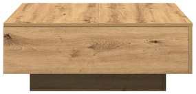 vidaXL Τραπεζάκι σαλονιού Artisan Oak 80 x 80 x 31 cm