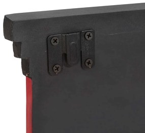 vidaXL Κρεμάστρα Μαύρο 80 x 25 x 2 cm Επεξεργασμένο ξύλο