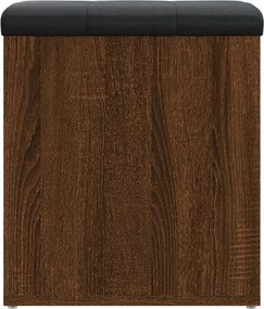 vidaXL Παγκάκι Αποθήκευσης Καφέ Δρυς 42x42x45 εκ. από Επεξ. Ξύλο